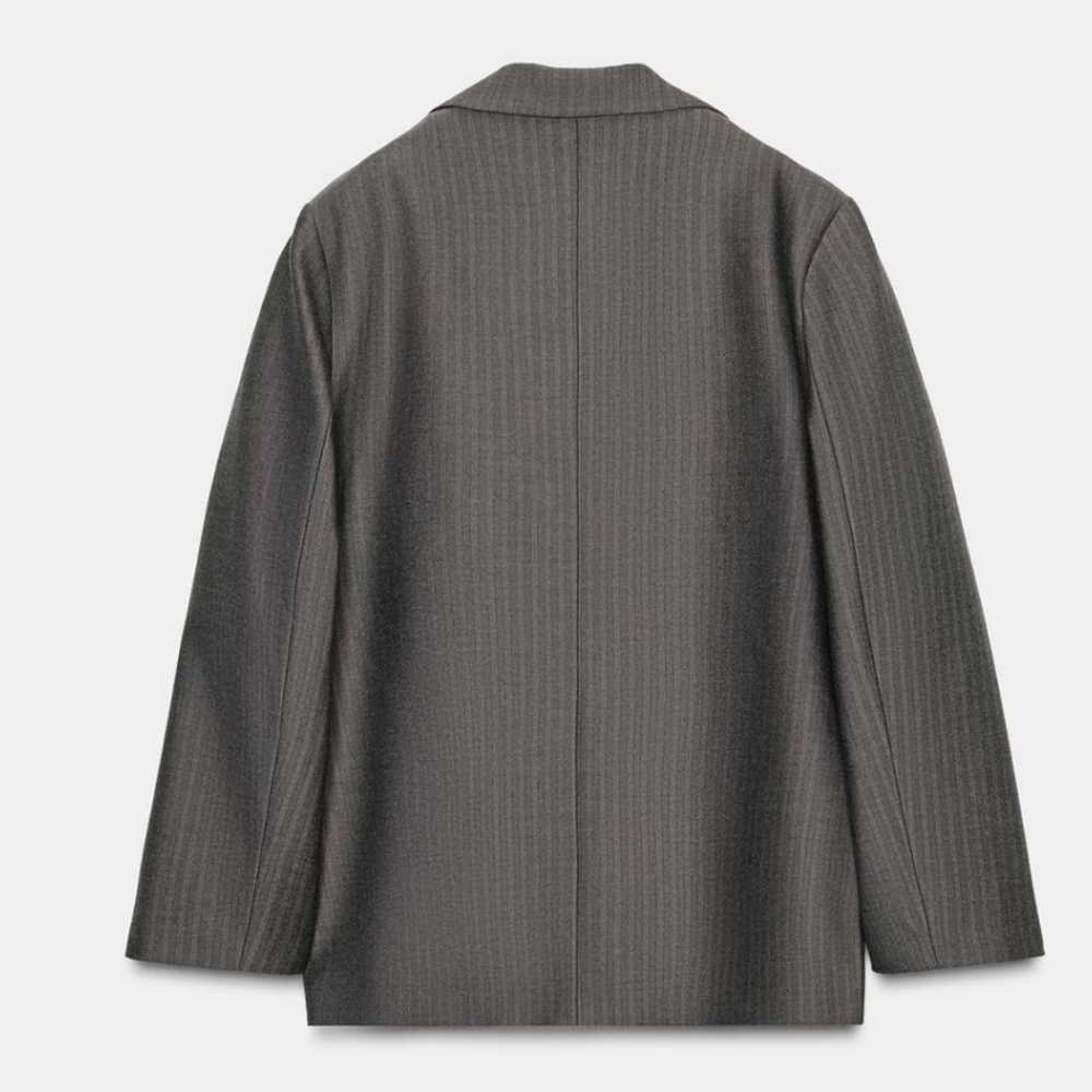 Zara OVERSIZED MULTI-POSITION BUTTON BLAZER Size M/L - Picture 8 of 17